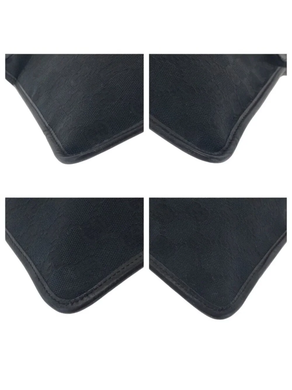 Gucci Black Silver GG Canvas 019 Shoulder Bag Pochette